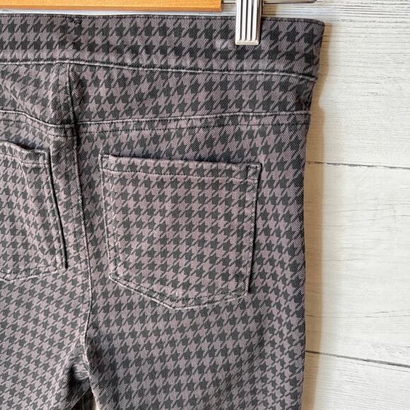 Spanx Leggings Womens Size M/M Black & Gray Houndstooth Pattern Ankle Jean-ish - Picture 10 of 15